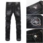 versace denim jeans pantalons longs jeunesse cap logo